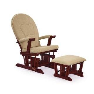    Shermag Glider Rocker Combo, Cherry with Beige Chenille Baby