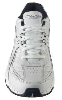   Mens Olympias Splendent White Navy Leather Sneakers 51061  