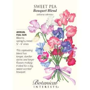  Bouquet Blend Sweet Pea Seeds   3 grams: Patio, Lawn 