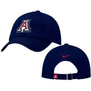   Blue College Slouch Fit Adjustable Cap By Nike