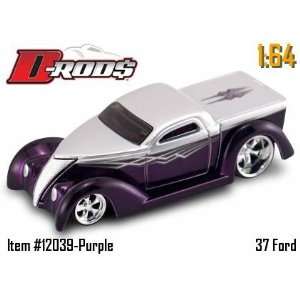 Jada Dub City D Rods Purple & Silver 37 Ford 164 Scale 
