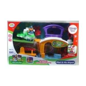   : Pilot And His Airport Happy World Learn And Play Set: Toys & Games