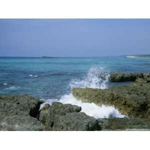  Wave Crashes Against Rocks in the Mediterranean Sea 