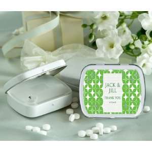 Wedding Favors Green Grass Circles Spring Theme Personalized Glossy 