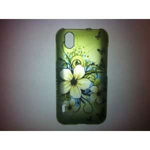   Rubberized Design Cover   Hawaiian Flowers Cell Phones & Accessories