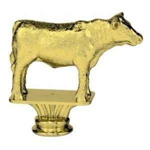  Gold 3 1/2 Angus Steer Figure Trophy: Toys & Games