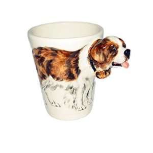    Saint Bernard Sculpted Handpainted Ceramic Dog Mug