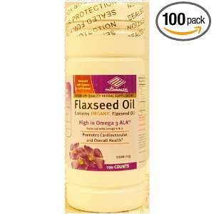  Nu Health Flaxseed Oil 100 Counts 1000mg Health 