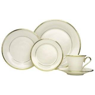  Lenox Solitaire Platinum Banded Fine China 5 Piece Place Setting 