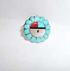 Navajo Irene Pine Turquoise Silver Ring  Size 5 items in 