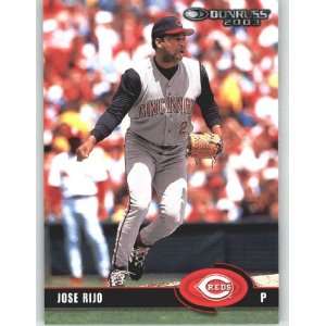 2003 Donruss #262 Jose Rijo   Cincinnati Reds (Baseball 