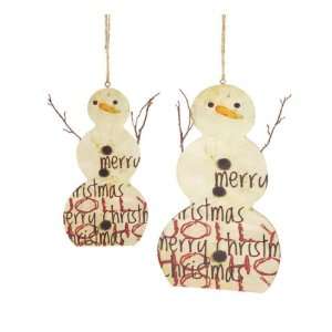  Christmas Graffiti Snowmen Ornaments:  Home & Kitchen