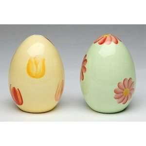   Egg Salt and Pepper Shaker Set, Yellow and Green