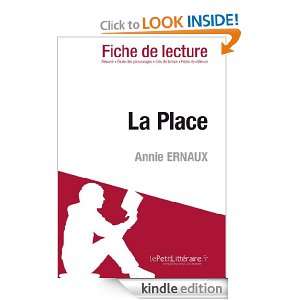 La Place de Annie Ernaux (Fiche de lecture) (French Edition) Lise 