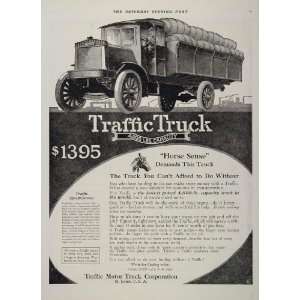 1919 Ad Antique Traffic Motor Truck St. Louis Price   Original Print 