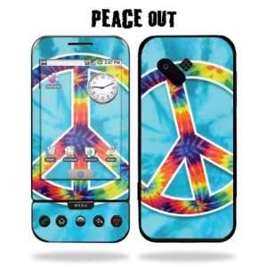   Decal for HTC G1 Google Phone   Peace Out Cell Phones & Accessories