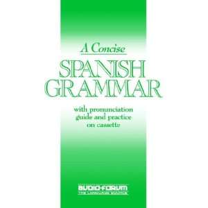  CONCISE SPANISH GRAMMAR (9780884325291) Janis Yates 