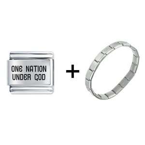 One Nation Under God Italian Charm Pugster Jewelry