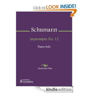 Impromptu No. 12 Sheet Music Robert Schumann  Kindle 