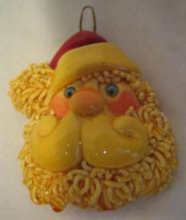   ornaments. They are all made of dough and include the following