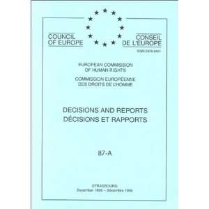   Reports (9789287132734) European Commission of Human Rights Books