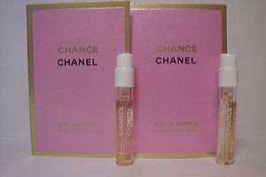2x Chanel Chance EDP Spray Sample .05 oz / 1.5 ml EACH NEW  