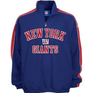  New York Giants Blue/Red Stelter 1/4 Zip Fleece Jacket 