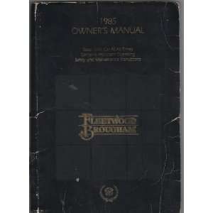  1985 Cadillac Fleetwood Brougham Owners Manual: General 