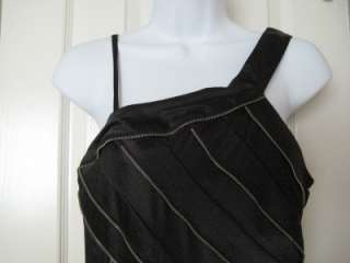 LUCY PARIS ZIPPER BLACK DRESS LBD HOT NWOT LARGE  