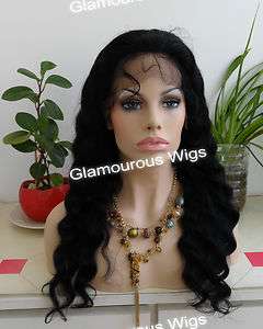 Lace Front 100% Indian Remy Human Hair Wig 18 Wavy Wanetta  