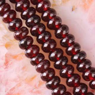 4x6MM Natural Garnet Wafer Loose Beads Gemstone 1 Strand 15.5L  