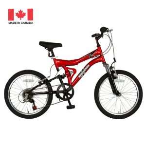   Dual Suspension Mountain Bike (Red, 20 Inch)