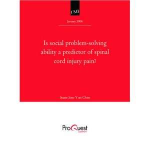   problem solving ability a predictor of spinal cord injury pain? Books