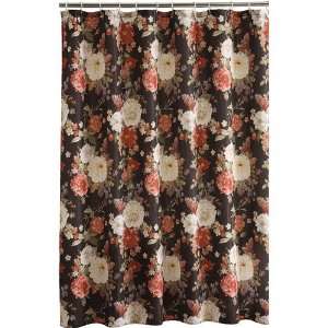   Cream Flower Floral Country Rose Fabric Shower Curtain: Home & Kitchen