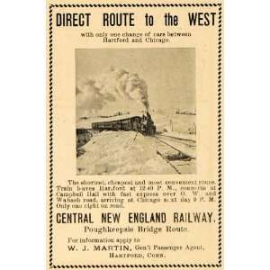   Route Train Track W J Martin   Original Print Ad