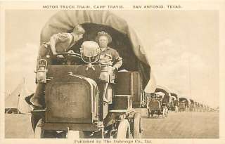 TX SAN ANTONIO MOTOR TRUCK TRAIN CAMP TRAVIS T97639  