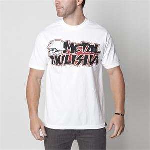    Metal Mulisha Corpo 2 Custom T shirt   Small/White Automotive