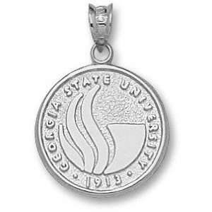  Georgia State Panthers Solid Sterling Silver Seal Pendant 