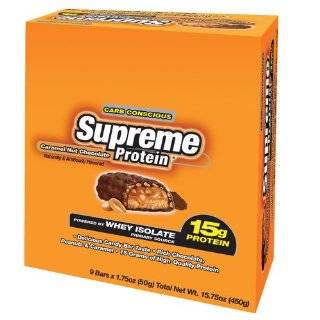  Supreme Protein Bar, Rocky Road Brownie, 9 Count Box 