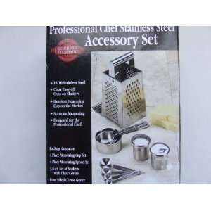  Professional Chef Stainless Steel Accessory Set Kitchen 