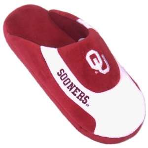  Oklahoma Sooners OU NCAA Low Pro Stripe Slippers Large 