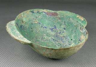 Very Rare Han Dyn.bronze ears wine bowl  
