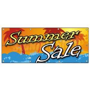  36x96 SUMMER SALE BANNER SIGN store clearance signs huge 