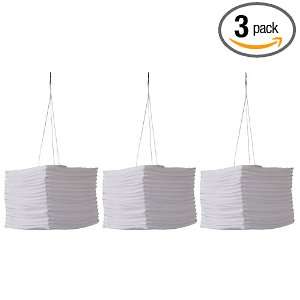   shape Silk Effects Solar Lantern, White, 3 Pack: Home Improvement