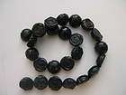 12mm Black Onyx Carved Rose Flower Beads (16)  