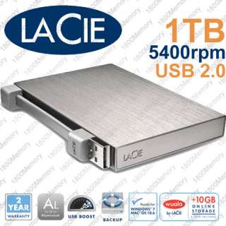 LaCie 1TB Rikiki Go Mobile Hard Drive with USB Cable  