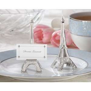 Evening in Paris Eiffel Tower Silver Finish Place Card/Holder (set of 