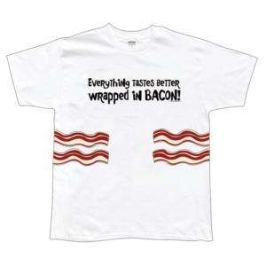 Wrapped In Bacon T Shirt   Small  