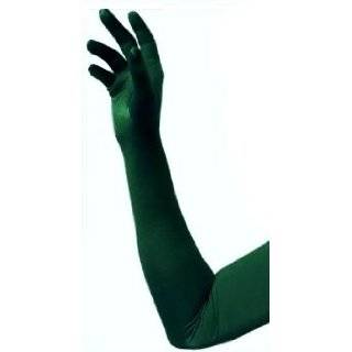  Satin Opera Gloves 23 length (DARK GREEN): Everything 