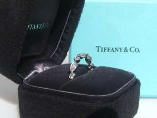 TIFFANY & CO. SWING WEDDING PLATINUM DIAMOND BAND RING SIZE 6.5  